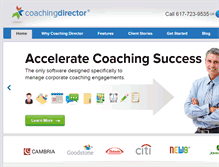 Tablet Screenshot of coachingdirector.com